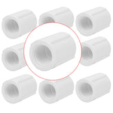 Lswteiz half-inch PVC female-thread coupling for easy pipe joining.