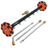 LTANLE 2-in-1 water broom with angle adjuster for versatile cleaning.