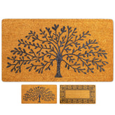 LUA VIKA coir doormat with Tree of Life design traps dirt at the entry.
