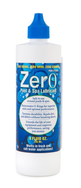 Lubegard Zer0 pool lubricant bottle 8oz keeps O-rings hydrated for reliable seals.