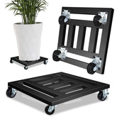 The LUBORN heavy-duty plant caddy with wheels enables easy relocation of large planters.
