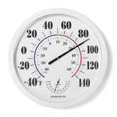 LUBYBG 10-inch thermometer front view for easy temperature and humidity checks