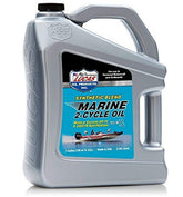 Lucas Oil 10861 synthetic blend 2-cycle marine oil bottle for reliable pre-mix lubrication