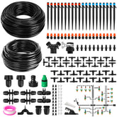 lucdnc 240ft diy drip kit main line 5-16: enables centralized irrigation across beds with less effort