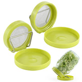 Luckyiren tilted lid sprouter showing improved airflow for even sprouts