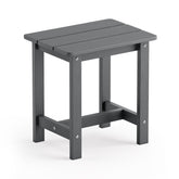 LUE BONA outdoor side table weather resistant beside a lounge chair.