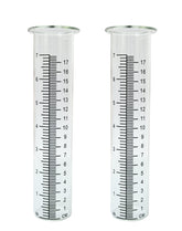 Lueudu rain gauge replacement tube with a 7-inch scale for precise readings.