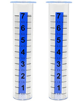 Lueudu rain gauge tube 7 inch, durable for outdoor use and easy readings