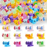 Lugailly mini resin axolotl luminous glow for glow-in-the-dark displays.