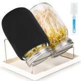 Lulonpon sprouting kit with 68oz jars for easy at-home sprouts.