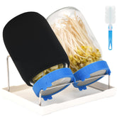 Lulonpon sprouting kit with 68oz jars for easy seed loading and high yield.