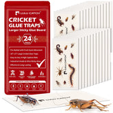 LULUCATCH cricket glue trap 5x10 board for high cricket capture indoors.