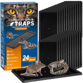 LULUCATCH glue trap wall setup shows easy wall placement for quick pest coverage.
