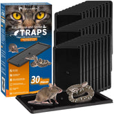 LULUCATCH glue traps indoors 30-pack along walls capture pests safely