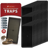 LULUCATCH glue trap with a large-tray design captures rodents indoors with strong adhesion