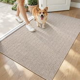 LUMI beige 32x48 door mat for entryways with a low-profile look.