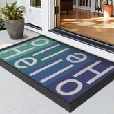 LUMI Outside Welcome Door Mat close-up of textured surface traps dirt effectively
