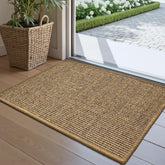 LUMI handwoven sisal door mat close-up showing breathable fibers and natural texture.