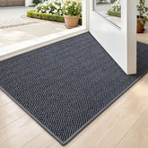 LUMI Ultra Thin Door Mat at the entrance with a low-profile design that traps dirt.