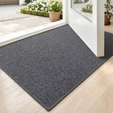 LUMI ultra-thin door mat at entrance, space-saving and sleek.