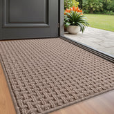 LUMI washable door mat entrance 24x36 captures moisture to keep floors dry