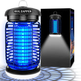 LUOJIBIE bug zapper with LED light attracts mosquitoes for outdoor use.