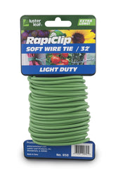 Luster Leaf Rapiclip soft wire tie in green, 32ft, ideal for garden use