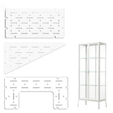 LUVCOSY rectangular shelf for Milsbo Tall cabinet provides sturdy display space