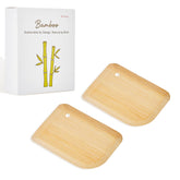 Luviancy bamboo pan scraper close-up showing durable one-piece construction for daily cleaning