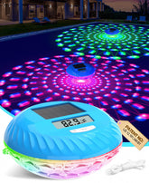 LuxBlue solar pool thermometer with a large display for easy readings.