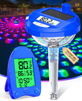 LuxBlue Solar Pool Thermometer with 650ft range displays real-time water temperature.