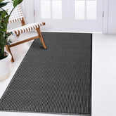 LuxUrux durable rubber entry mat traps dirt and withstands heavy traffic