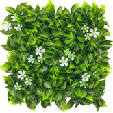 Luyue artificial grass wall panel 10x10 close-up shows lush privacy screen.