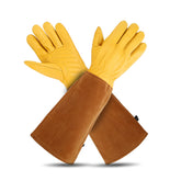 LUZAYA rose pruning gloves with full-grain cowhide for durable pruning.