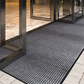 LVETOLS Moisture Guard doormat front charcoal view protects entrances from dirt and moisture.