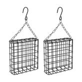 LVOERTUIG two-pack outdoor suet cage feeders attract woodpeckers to your garden.