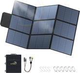 LVYUAN 400W foldable panel front view for portable outdoor charging