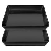 LWALRS square plant saucer top view catching drainage for 12-inch pots