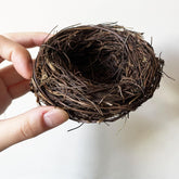 LWINGFLYER rattan bird nest 6cm for natural garden decor and resting space.