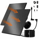 Lybuorze 2 pack 5W solar panel mounted on wall powering a Ring camera