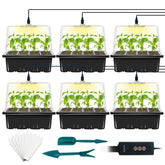 LYDTICK seed starter tray with grow light boosts indoor germination and uniform growth.