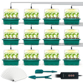 LYDTICK seed starter tray with grow light powers indoor germination and even growth