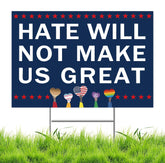 Lnyelxa yard sign double-sided for maximum visibility in any direction