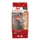 Lyric fruit and nut wild bird seed bag front view shows premium ingredients for year-round energy.