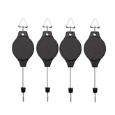 Lythor plant hook pulley mounted on wall with sturdy support for high hanging.