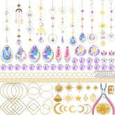 Lyukii suncatchers tear-drop crystal to create rainbow reflections in sunlight