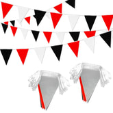 LZXING pennant banner red black white flags for outdoor party decor.