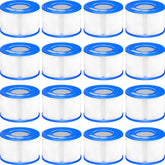 Macaberry Type S1 spa filter 16-pack front view for quick replacement in hot tubs.