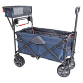 MacSports Utility Wagon open dimensions show spacious cargo for picnics or groceries.