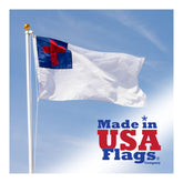 Made in USA Flags 3x5 Christian Flag SolarMax nylon with fade-resistant color for outdoor display.